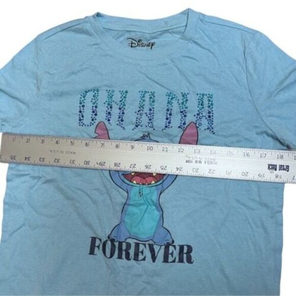 Disney Lilo &‎ Stitch Juniors Ohana Family Graphic T-Shirt World Park Hawaiian - Picture 4 of 7